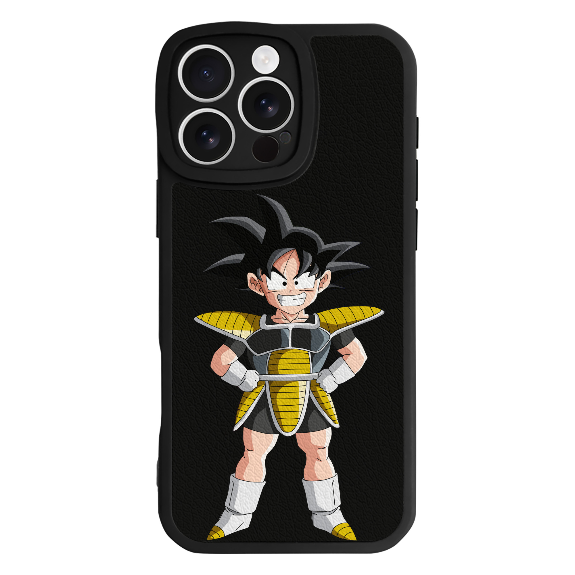 （画像用） ドラゴンボール 孫悟空（そん ごくう）Son Goku カカロット DRAGON BALL Kakarotto 【iPhone 16シリーズ対応】シリコンスマホケース（レザー調） 材質：シリコン